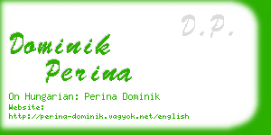 dominik perina business card